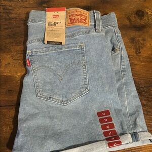 Levi's Light Blue Denim Shorts